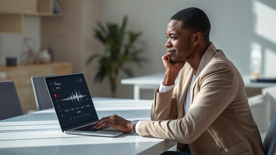 woman listening to sound