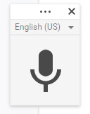 Icon of mic on browser