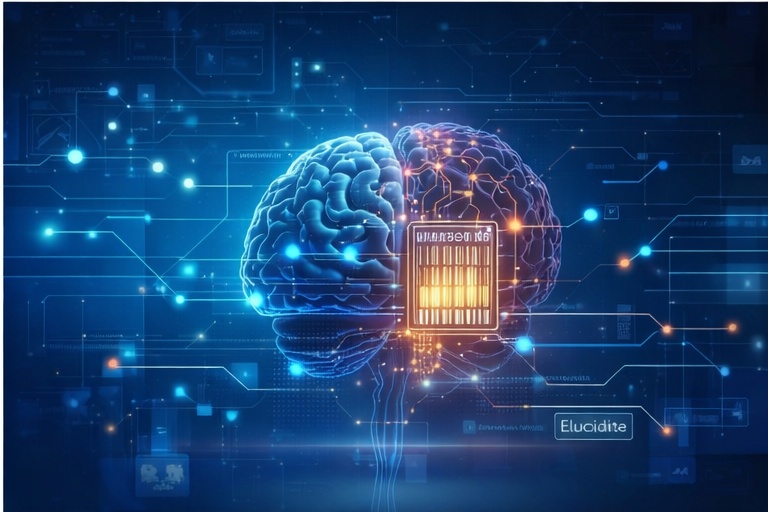 graphic of a person with a globe in their head