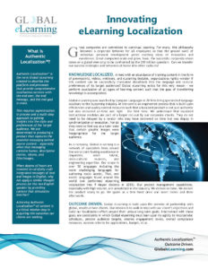 Innovating eLearning Localization